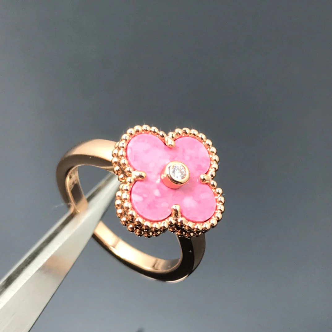 [Van Cleef & Arpels] RHODONITE ROSE GOLD RING