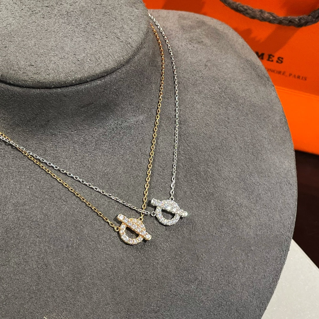 [Hermes]ECHAPEE NECKLACE DIAMOND