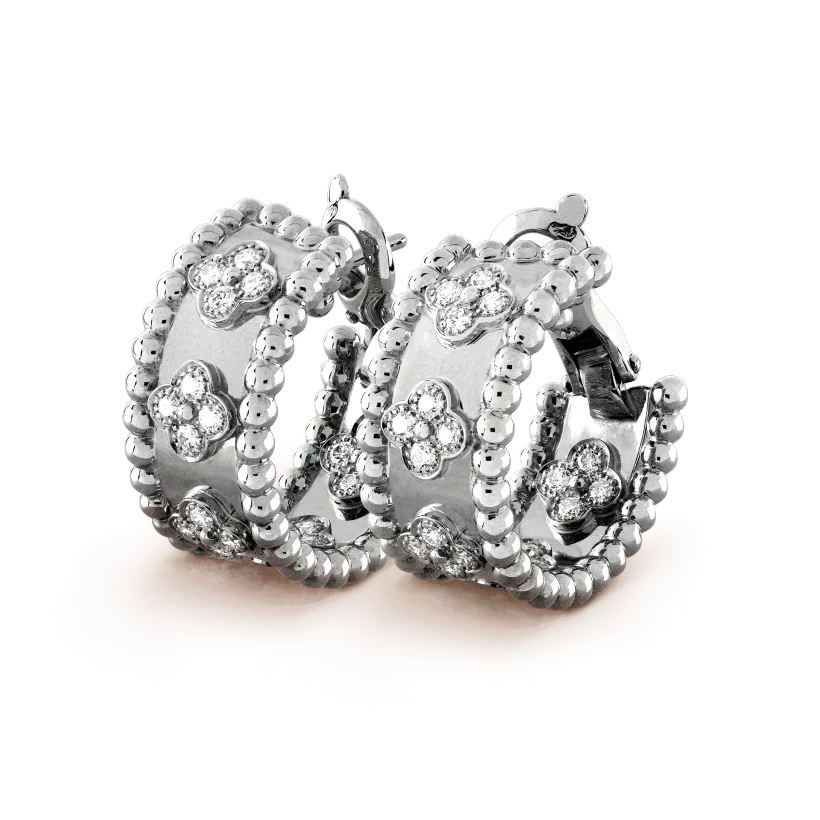 [Van Cleef & Arpels]PERLEE DIAMOND EARRINGS