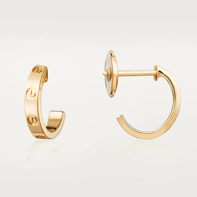 [Cartier]LOVE EARRINGS 2.65MM PINK GOLD