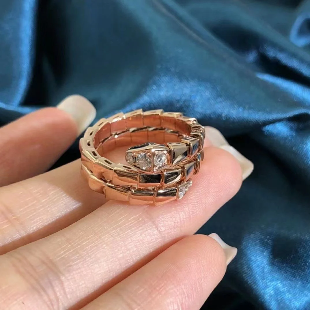 [Bulgari]SERPENTS DOUBLE ROW DIAMOND RING