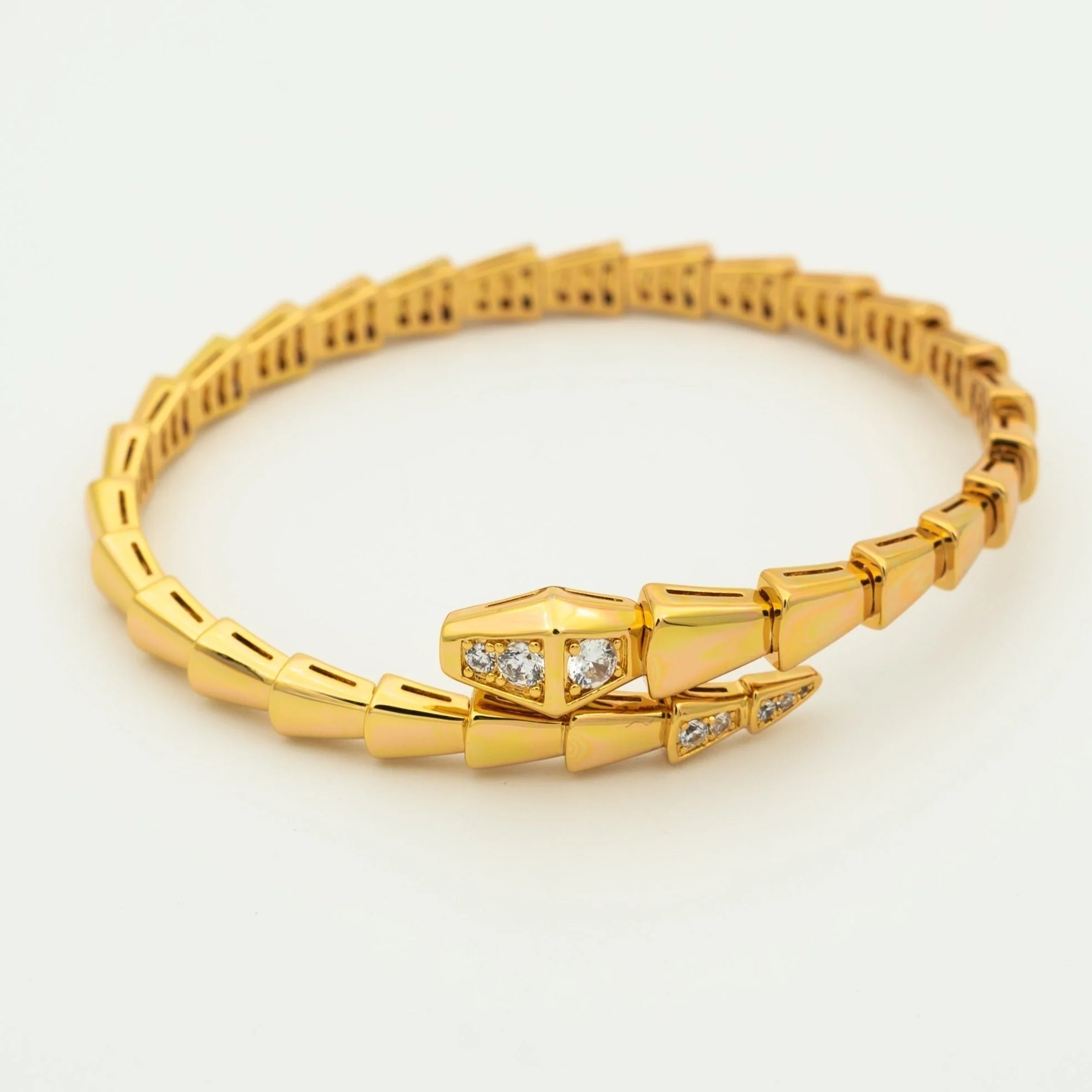[Bulgari]SERPENTI BRACELET DIAMONDS GOLD