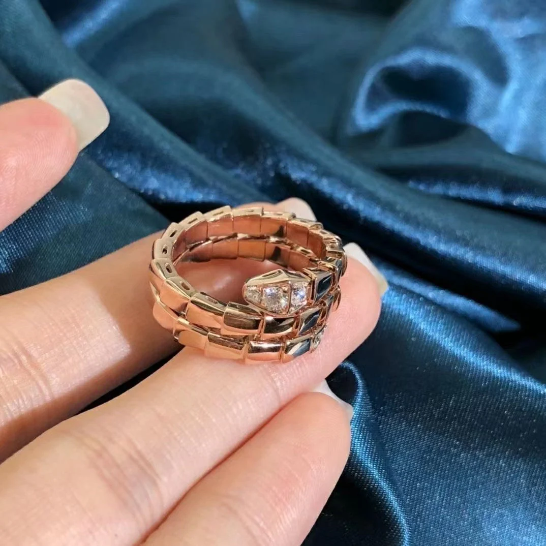 [Bulgari]SERPENTS DOUBLE ROW DIAMOND RING