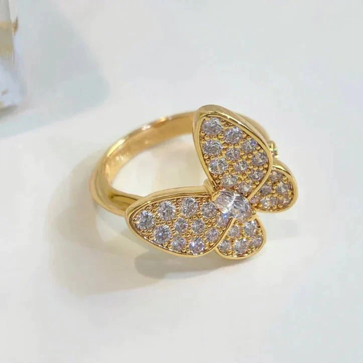 [Van Cleef & Arpels]BUTTERFLY DIAMOND RING