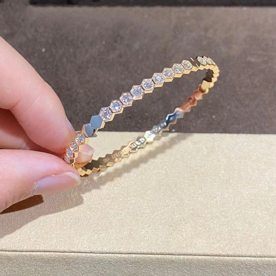 [Chaumet]BEE LOVE GOLD BRACELET FULL DIAMOND