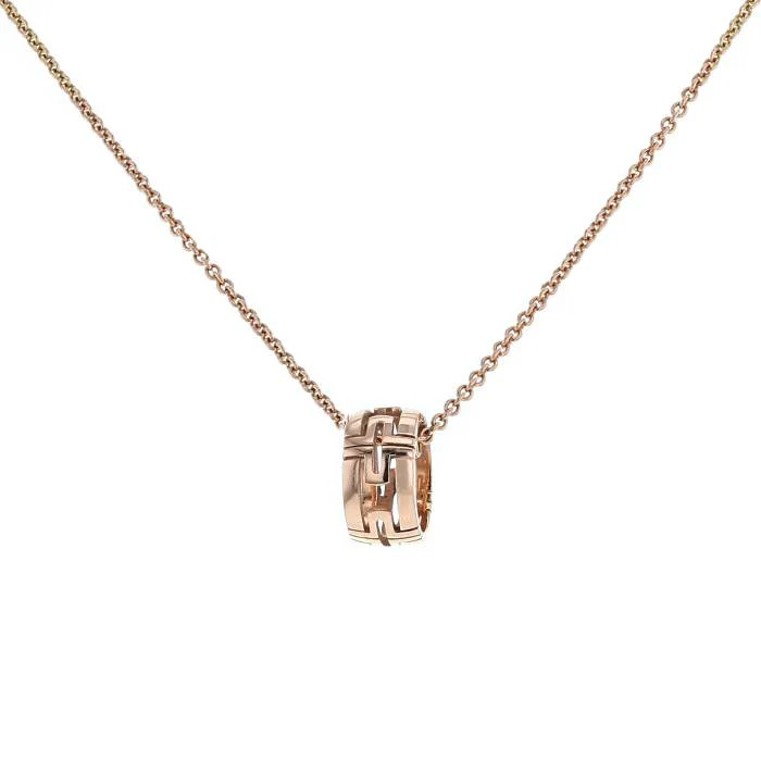 [Bulgari]PARENTESI NECKLACE PINK GOLD