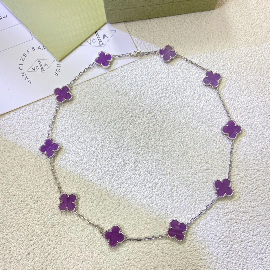 [Van Cleef & Arpels] 10 MOTIFS  PURPLE VIOLET  NECKLACE