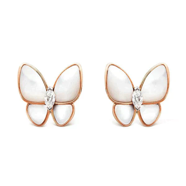 [Van Cleef & Arpels]BUTTERFLY MOP DIAMOND EARRINGS