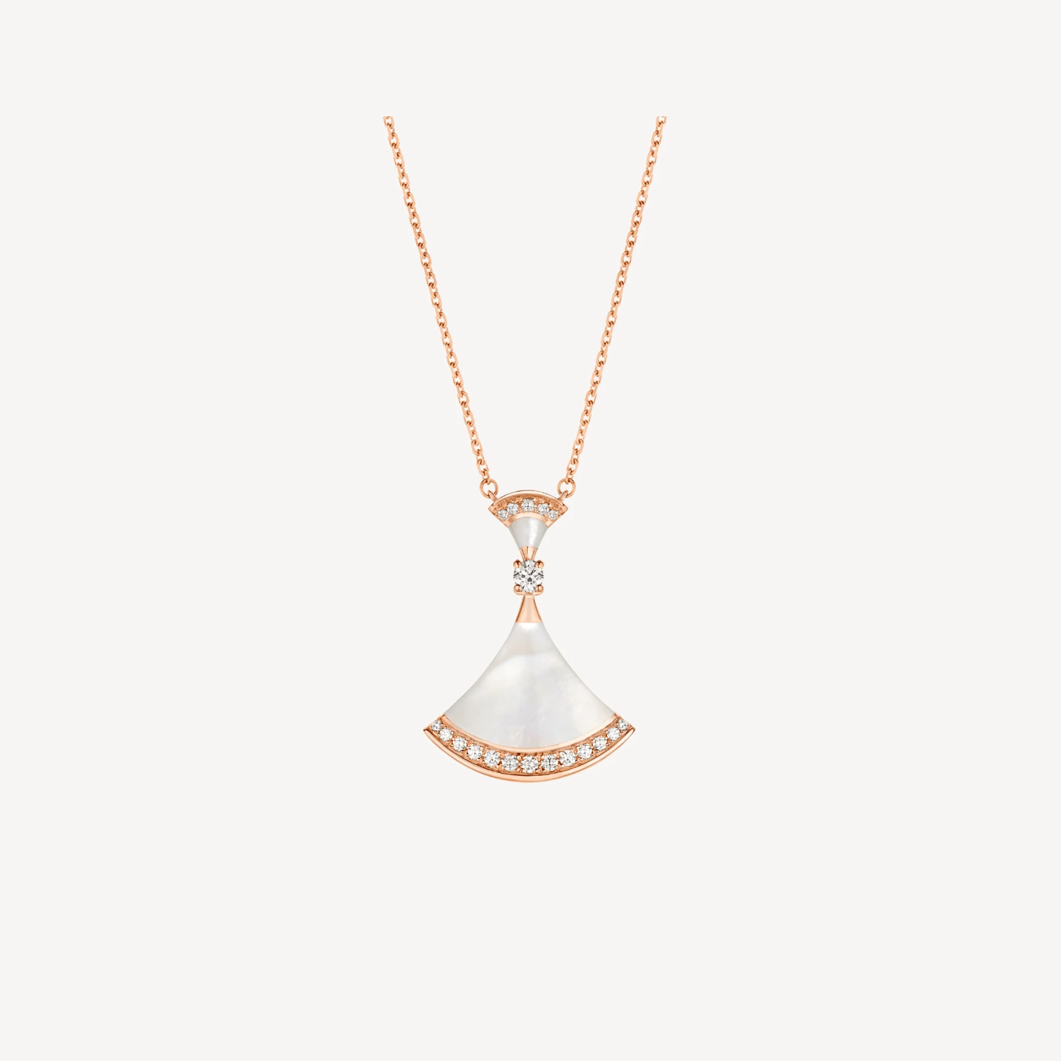 [Bulgari]DREAM NECKLACE MOP PINK GOLD DIAMOND