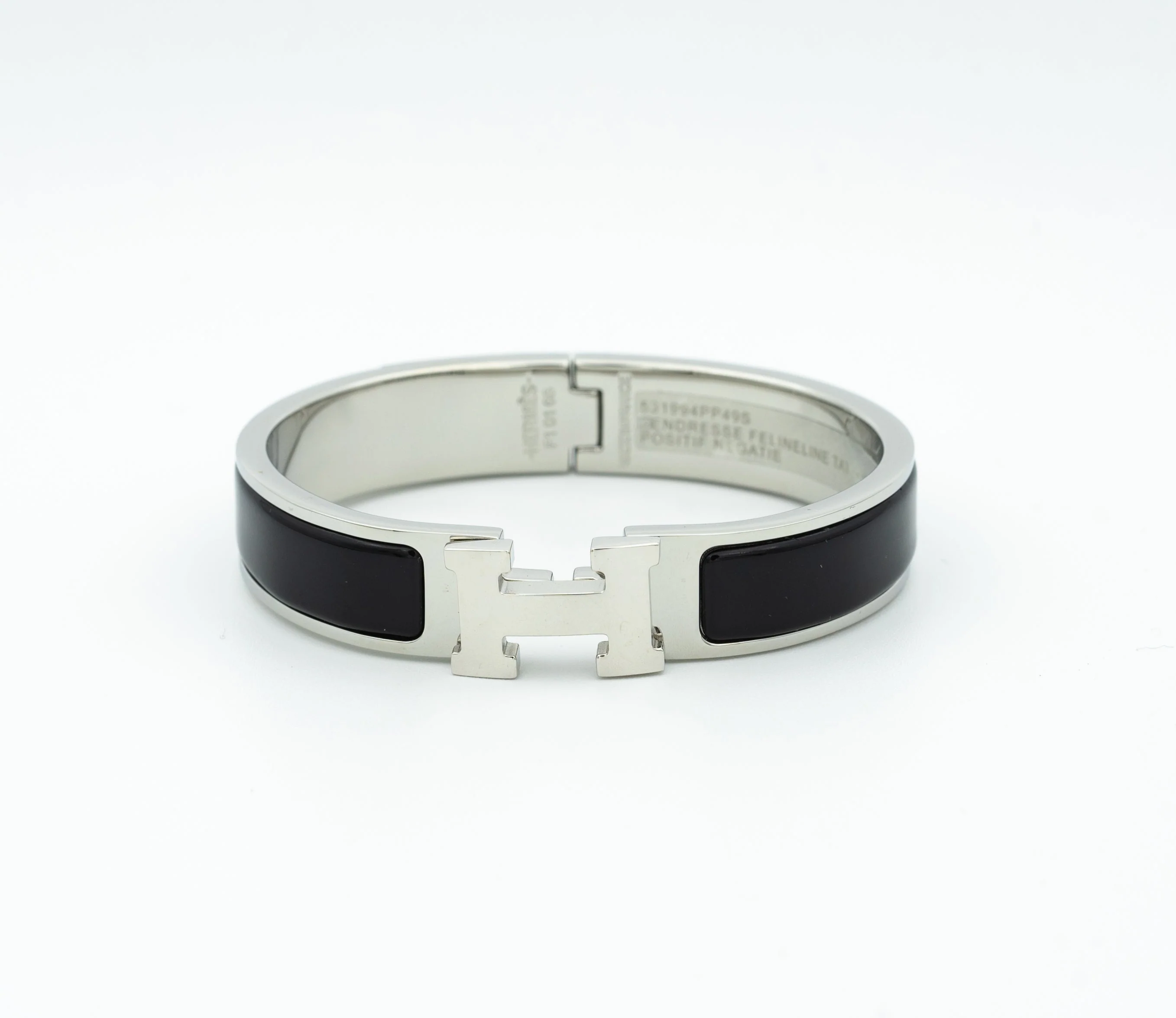 [Hermes]H BLACK BRACELET