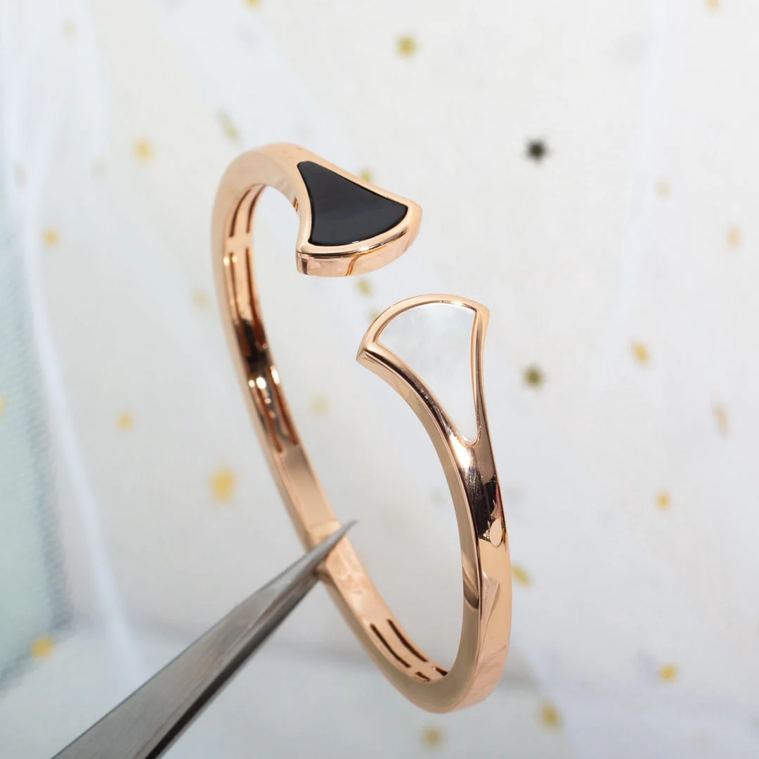 [Bulgari]DREAM BRACELET OPEN PINK GOLD MOP