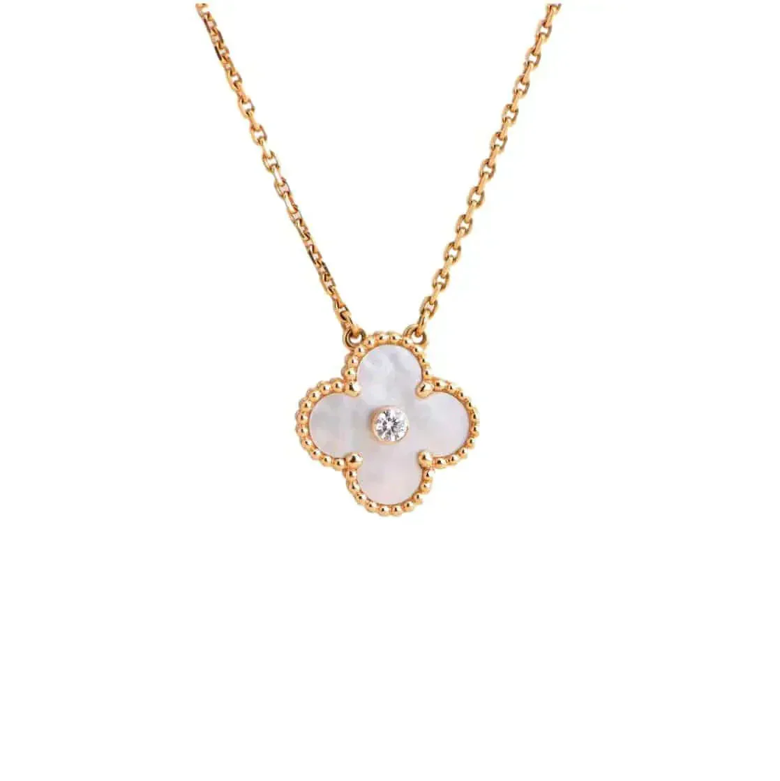 [Van Cleef & Arpels] 15MM DIAMOND WHITE FRITILLARIA NECKLACE