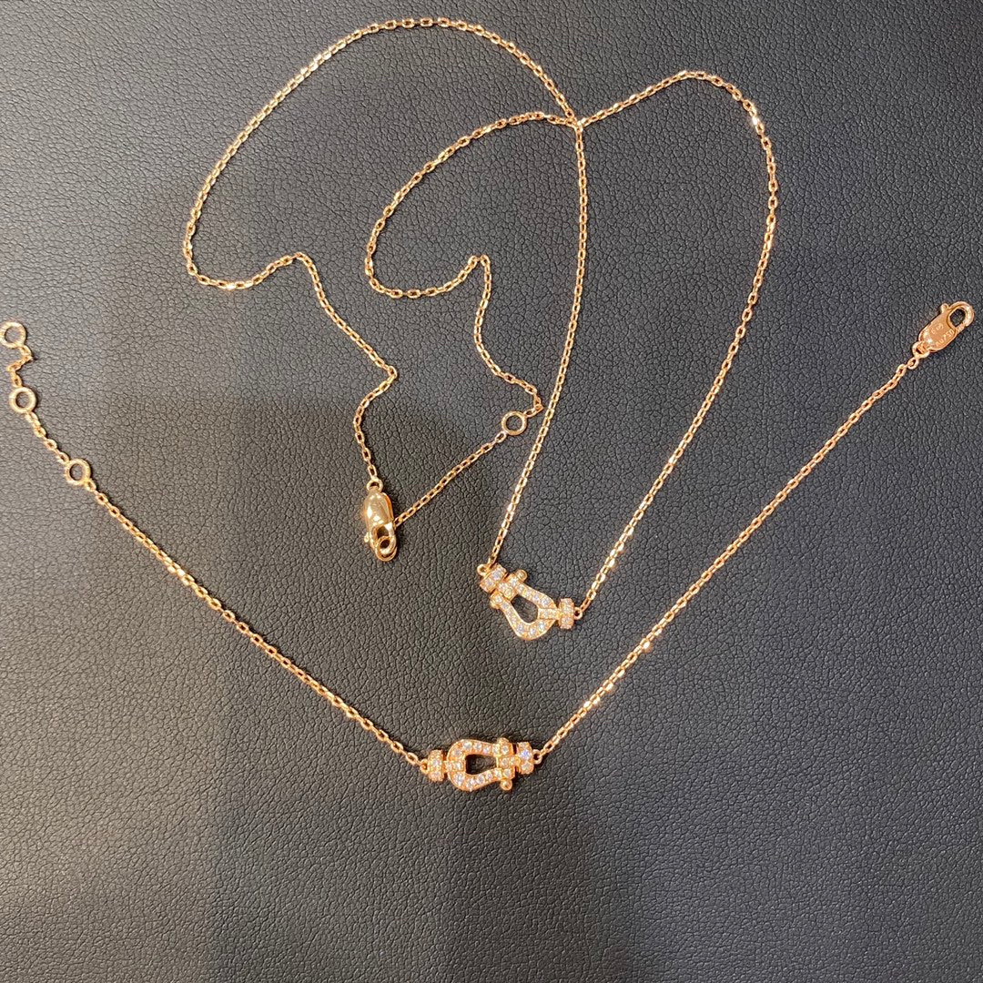 [Fred]FORCE 10 DIAMOND PINK GOLD NECKLACE MINI MODEL