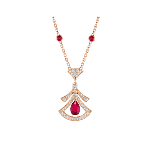 [Bulgari]DREAM NECKLACE CARNELIAN DIAMOND PINK GOLD