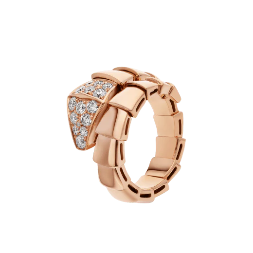 [Bulgari]SERPENTI RING PINK GOLD DIAMOND
