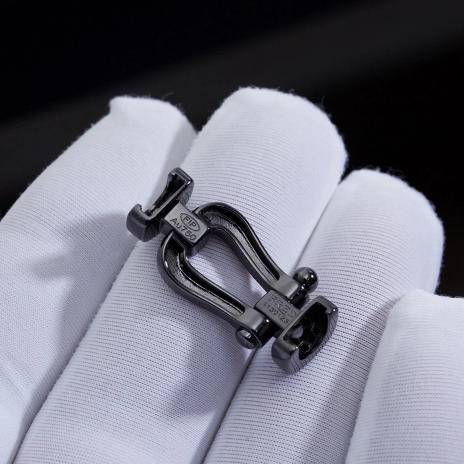 [Fred]FORCE LARGE SERIES HORSESHOE BLACK SAMURAI BRACELET