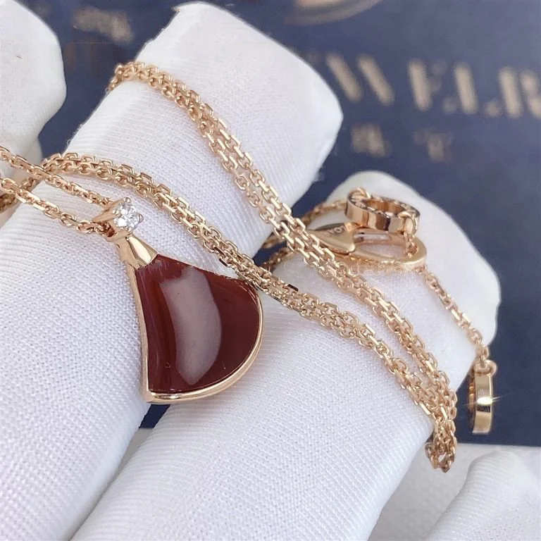 [Bulgari]DREAM NECKLACE CARNELIAN 1 DIAMOND