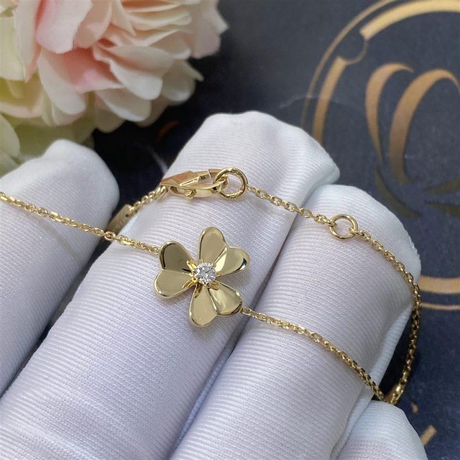 [Van Cleef & Arpels]FRIVOLE GOLD FLOWER BRACELET