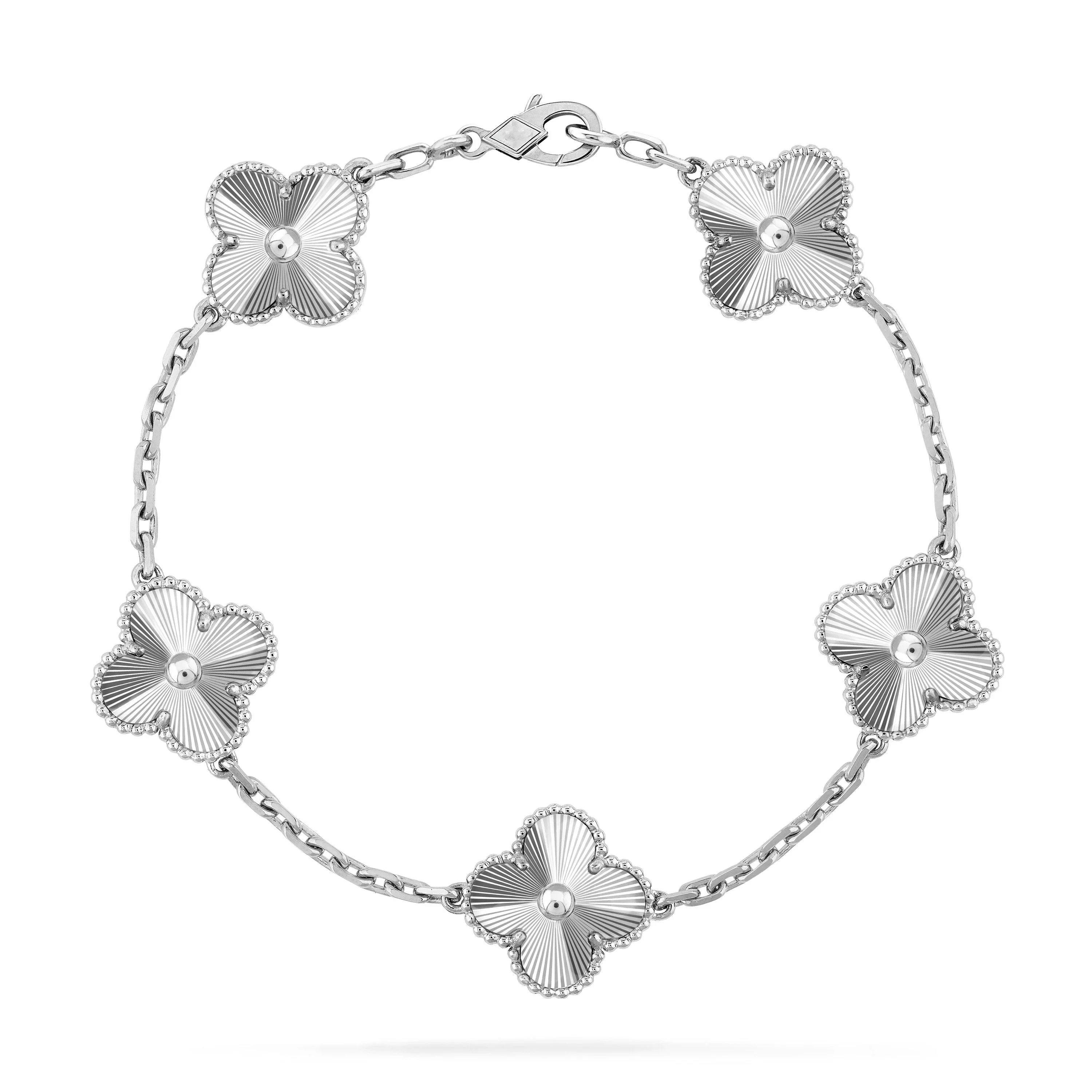 [Van Cleef & Arpels] SILVER 5 MOTIFS BRACELET