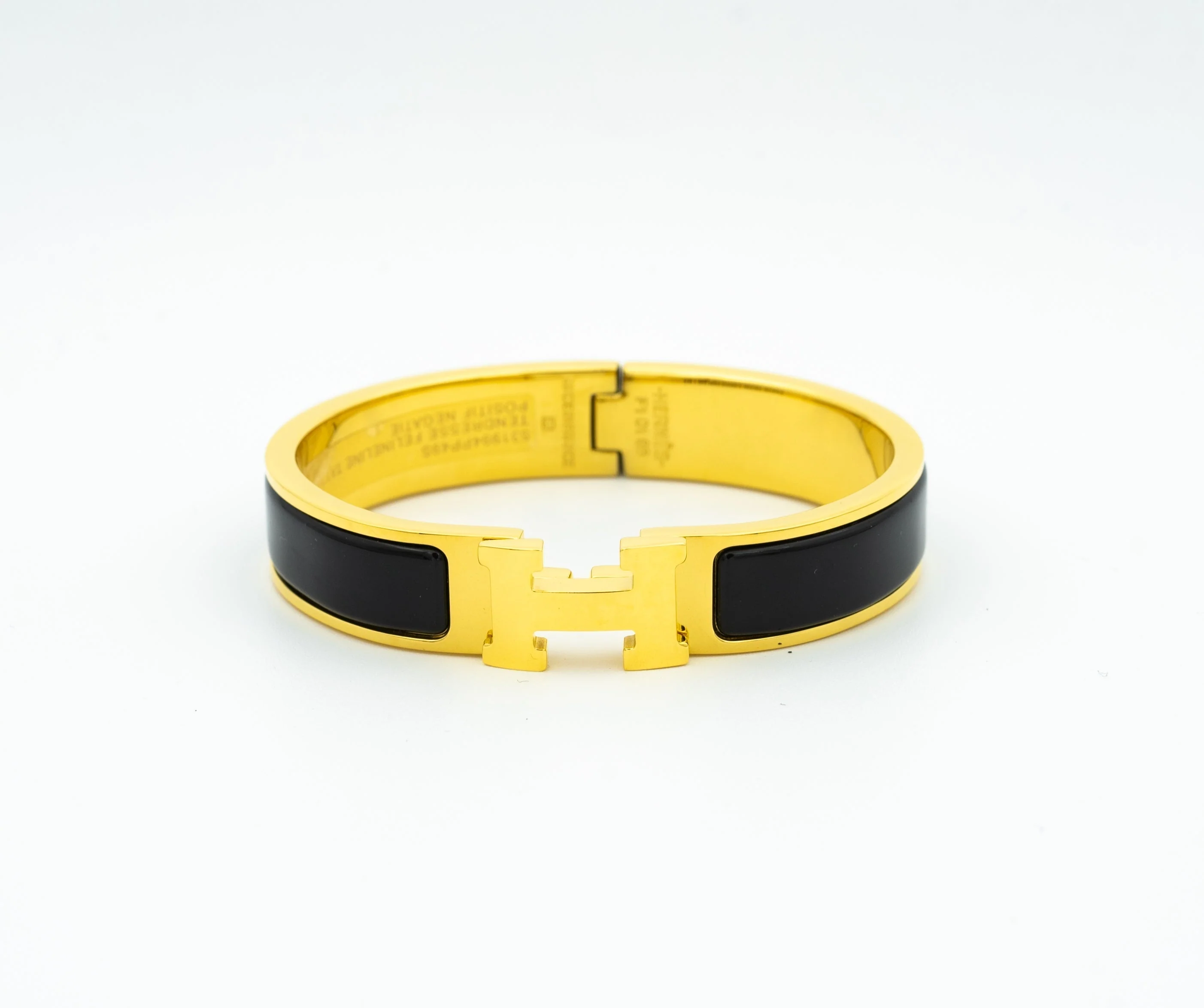 [Hermes]H BLACK BRACELET