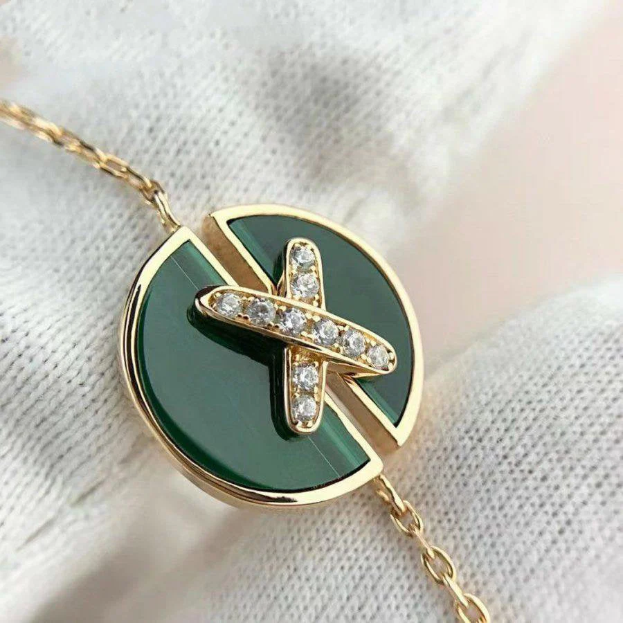 [Chaumet]JEUX DE BRACELET MALACHITE PINK GOLD DIAMONDS