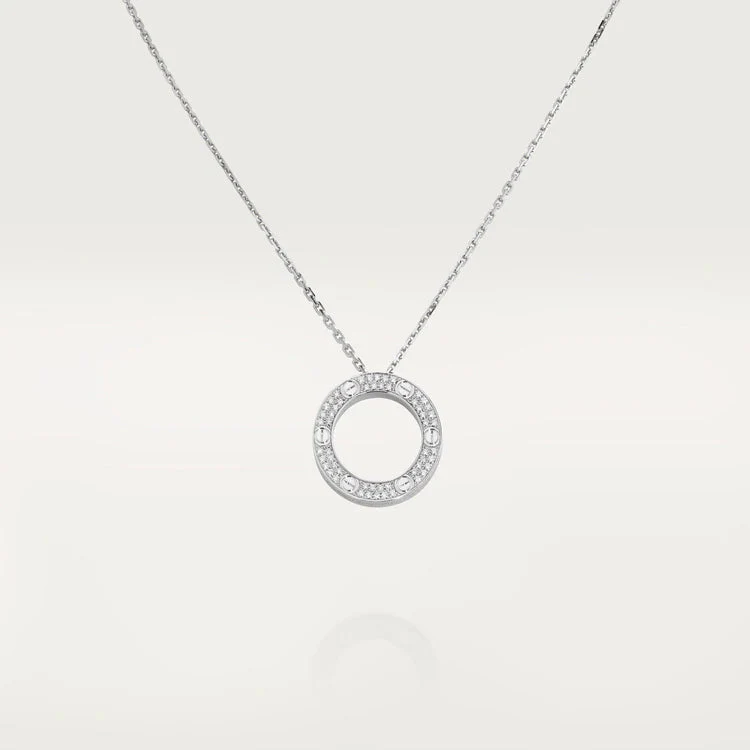 [Cartier]LOVE NECKLACE ADJUSTABLE SILVER
