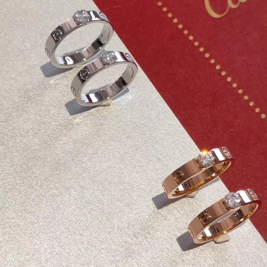 [Cartier]LOVE RING 3.6MM 1 BIG DIAMOND