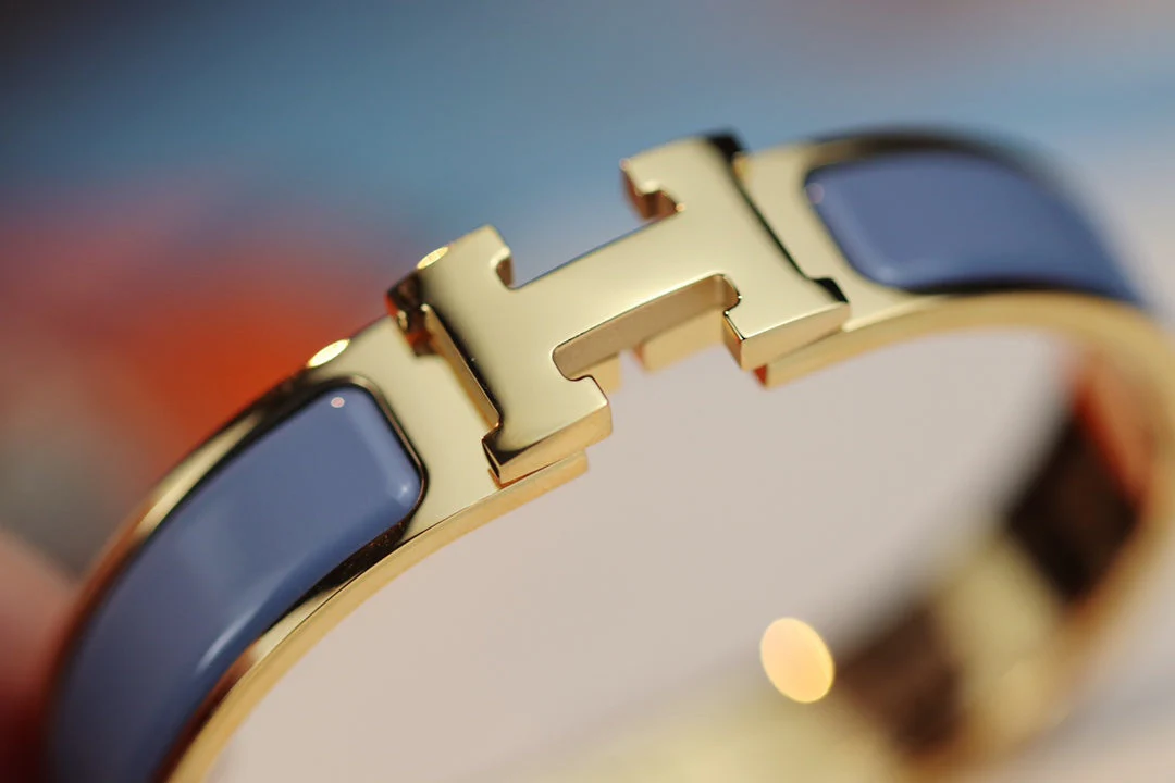 [Hermes]H BRACELET 12MM BLUE GRAY