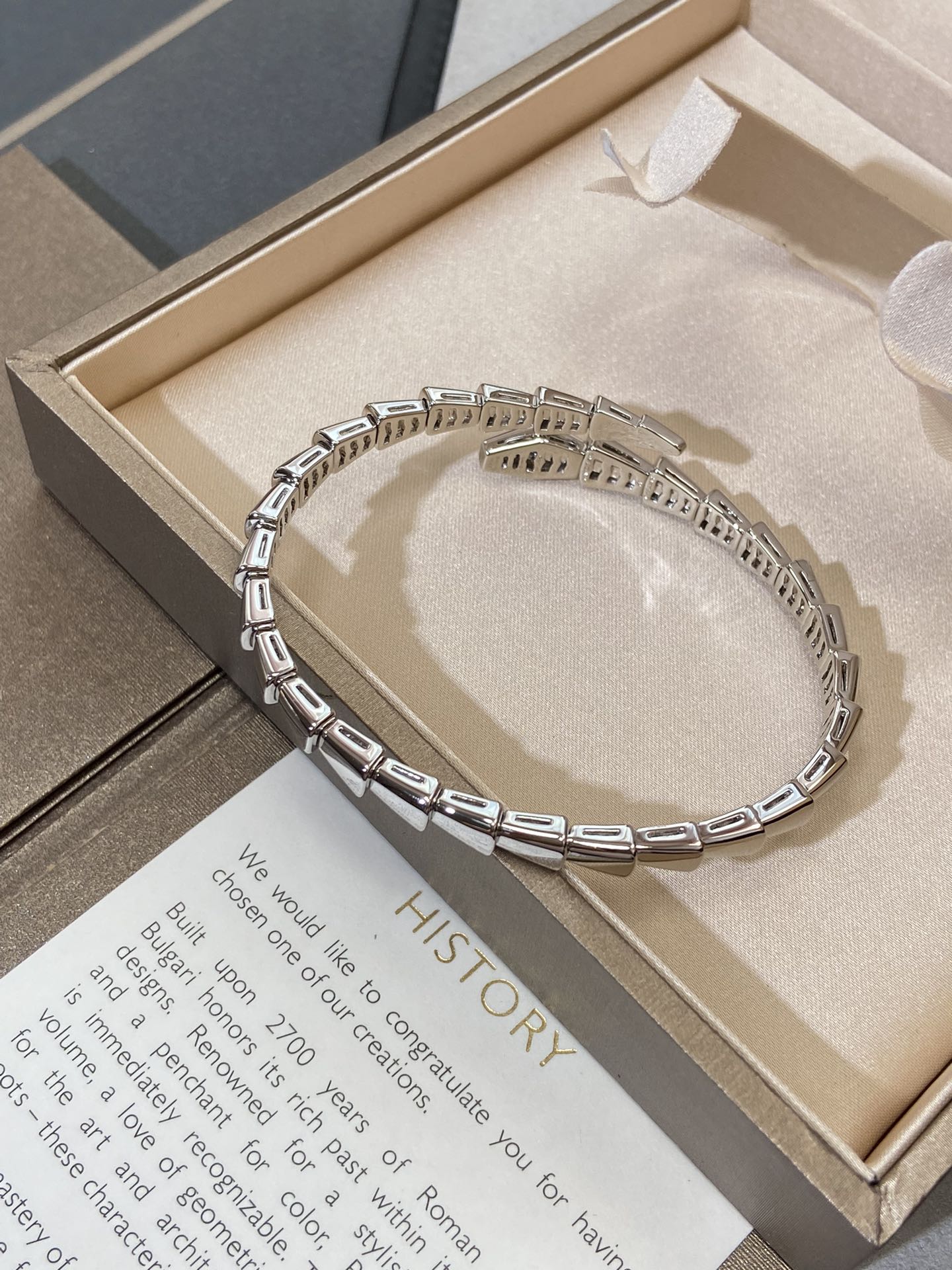 [Bulgari]SERPENTI VIPER SILVER BRACELET