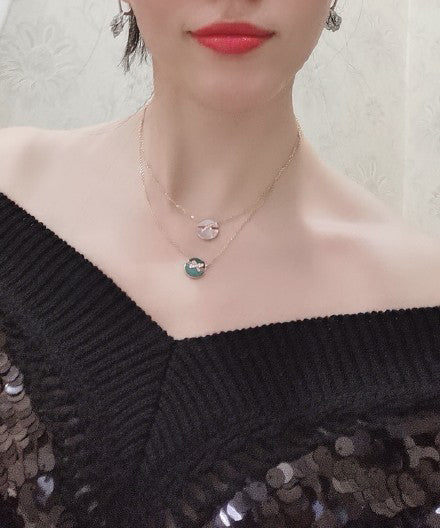 [Chaumet]JEUX DE PINK GOLD DIAMOND NECKLACE