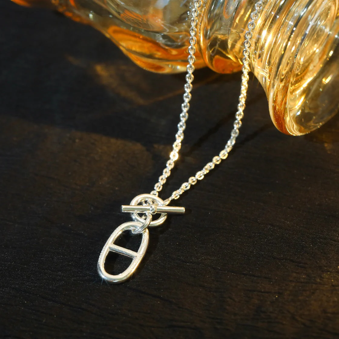 [Hermes]HM CHAINE D'ANCRE PENDANT NECKLACE STERLING SILVER