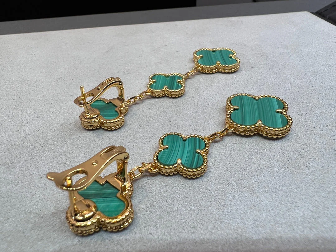 [Van Cleef & Arpels] MALACHITE 3 MOTIFS GOLD