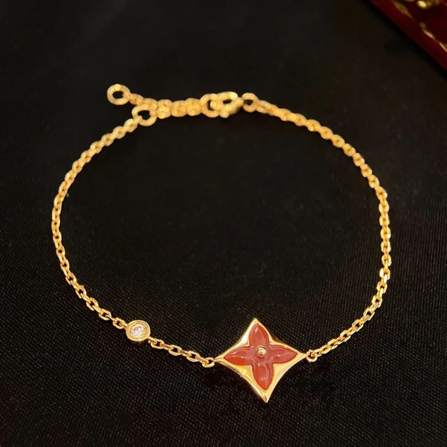 [Louis vuitton]COLOR STAR CARNELIAN PINK GOLD DIAMOND BRACELET