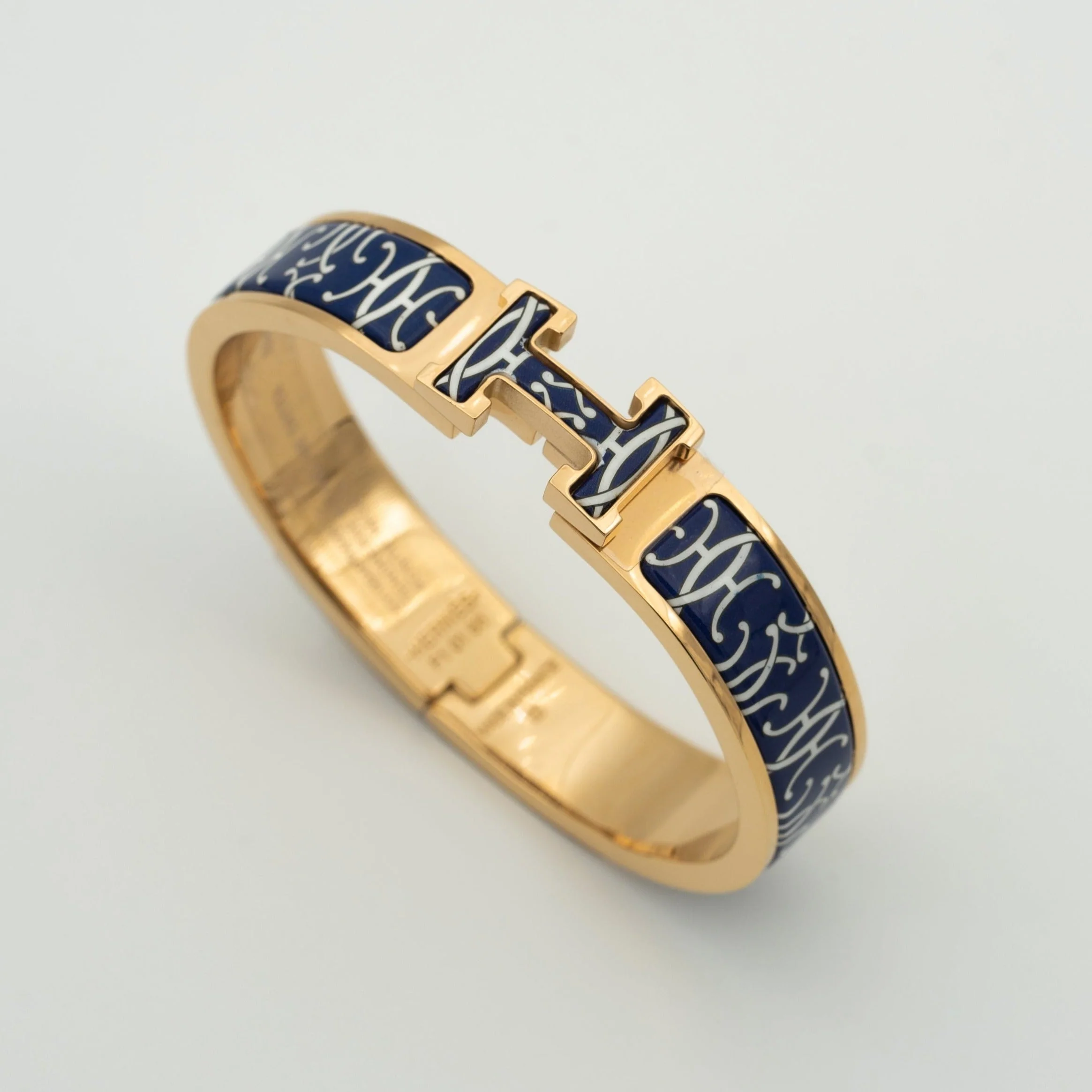 [Hermes]H BRACELET BLACK MULTICOLOR