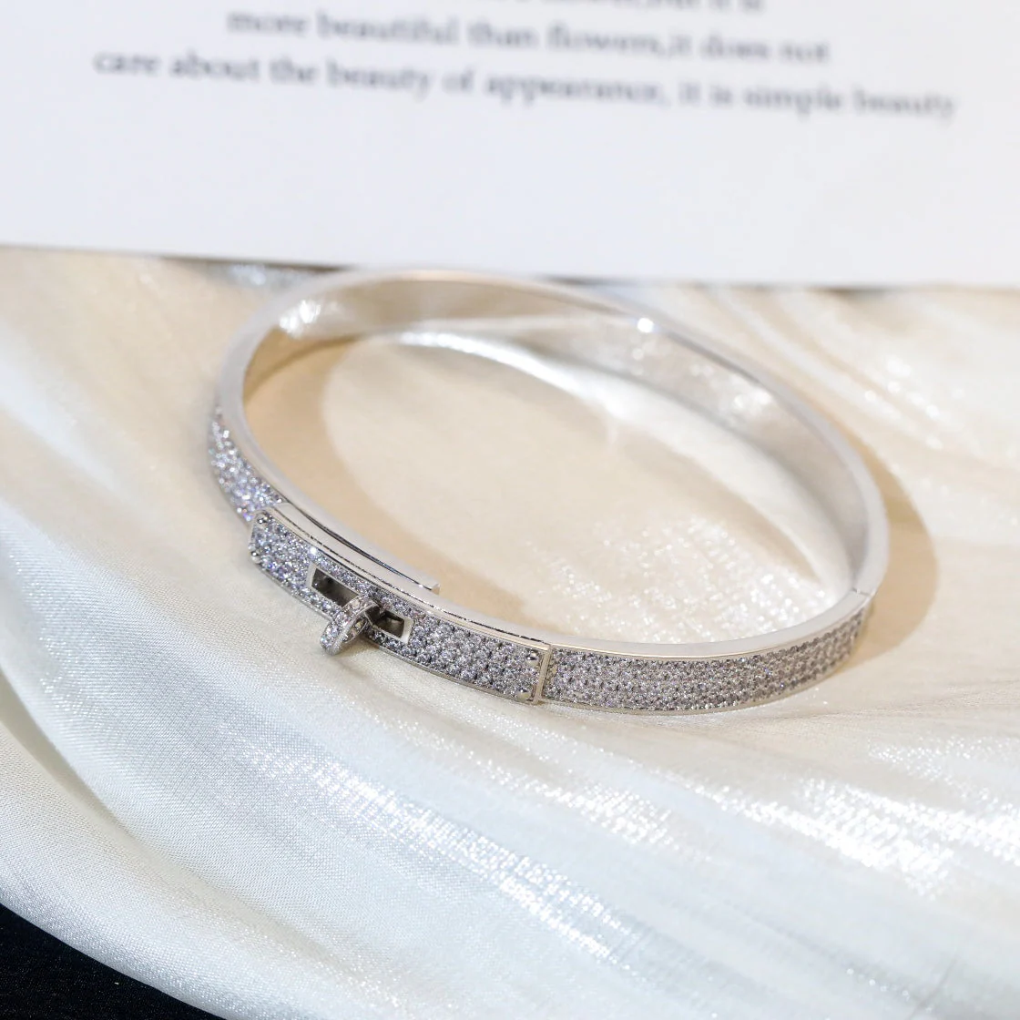 [Hermes]KELLY BRACELET DIAMOND PAVED