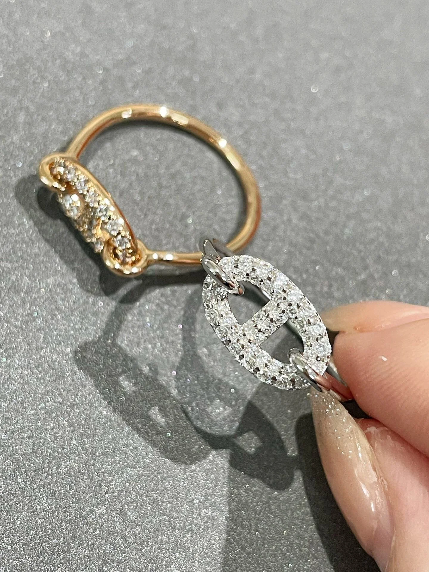[Hermes]RONDE SMALL DIAMOND RING