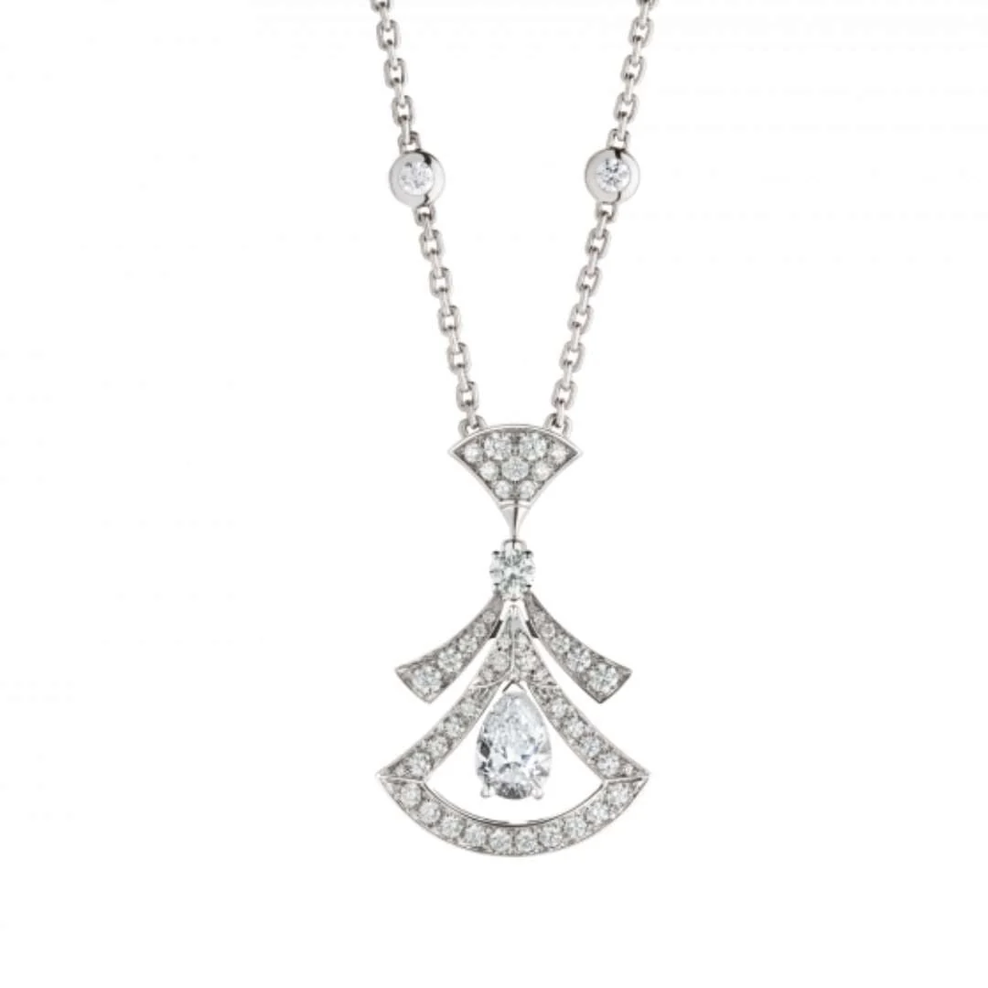 [Bulgari]DREAM NECKLACE WHITE DIAMOND SILVER