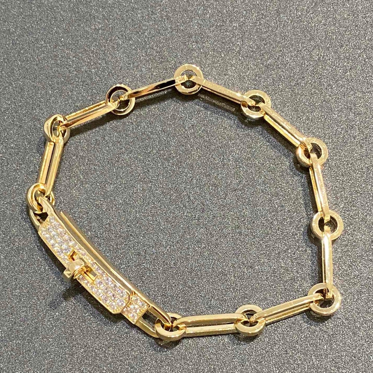 [Hermes]CHAINE BRACELET SMALL MODEL DIAMOND