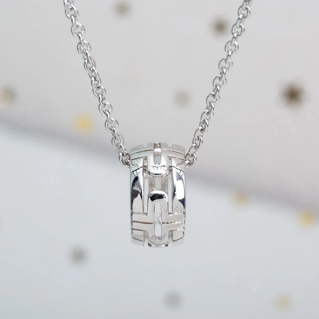 [Bulgari]PARENTESI NECKLACE SILVER