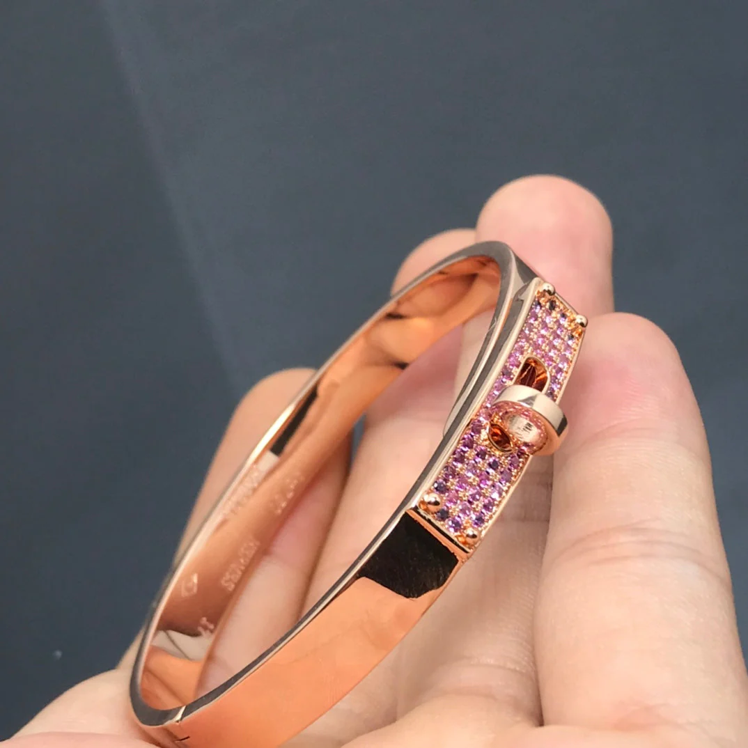 [Hermes]KELLY BRACELET PINK DIAMOND