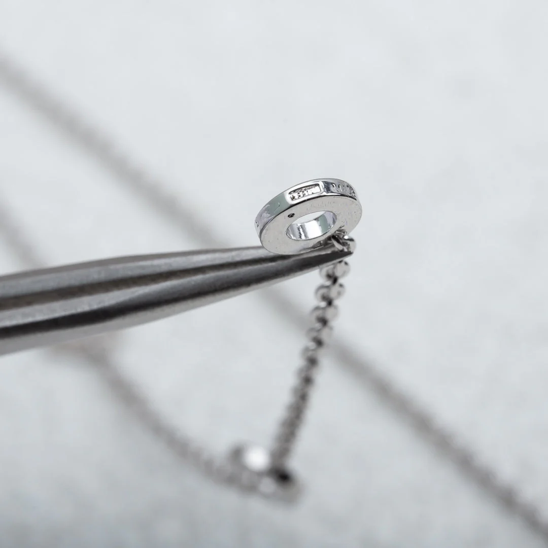 [Bulgari]PARENTESI NECKLACE SILVER DIAMOND