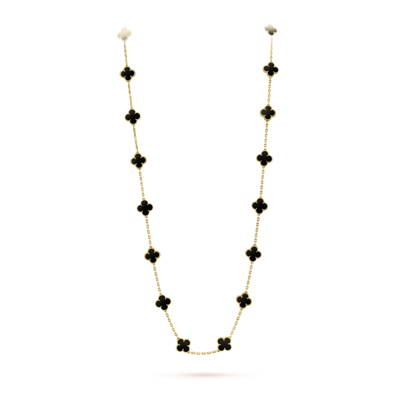 [Van Cleef & Arpels] 20 MOTIFS ONYX NECKLACE