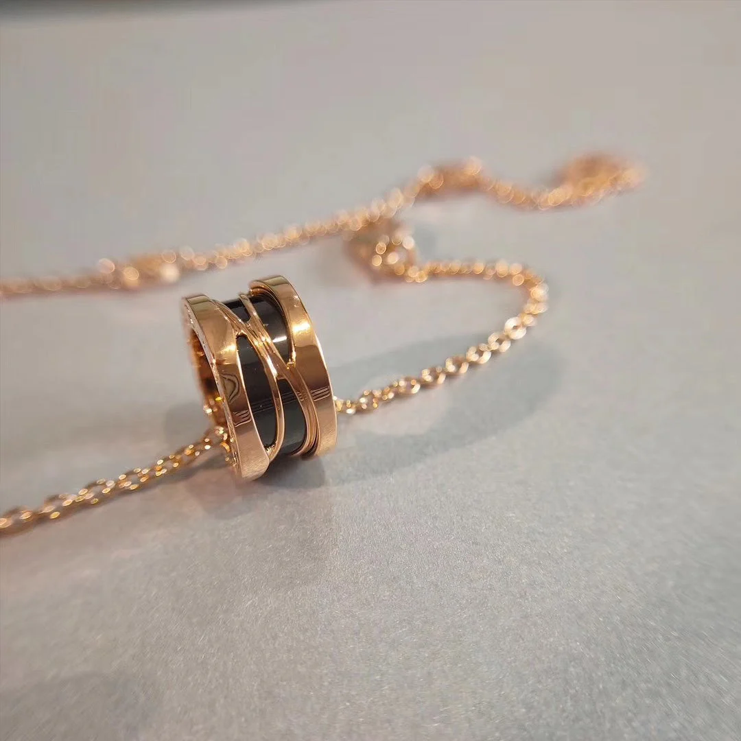 [Bulgari]ZERO 1 NECKLACE PINK GOLD