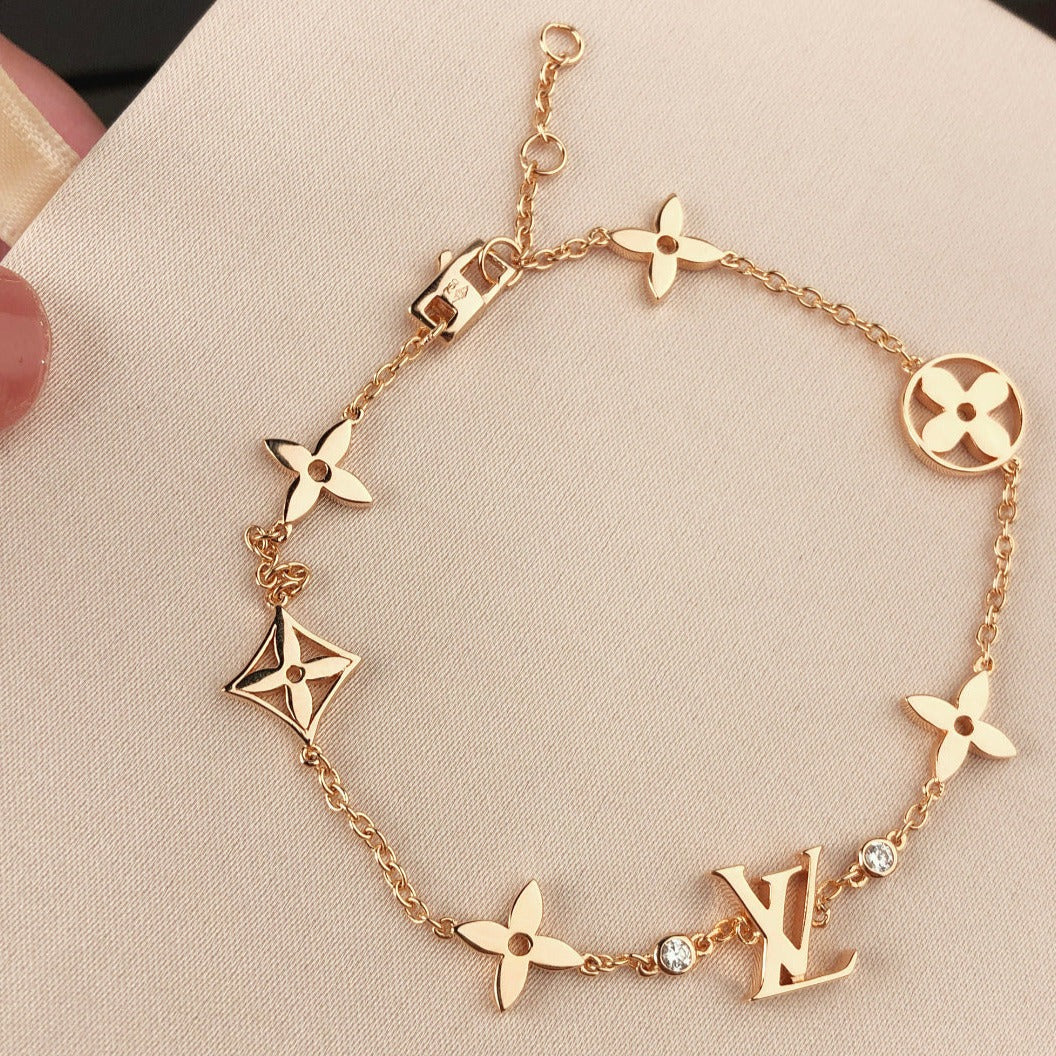 [Louis vuitton]STAR AND SUN 7 MOTIFS GOLD BRACELET