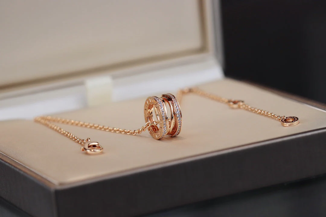 [Bulgari]ZERO 1 PINK GOLD NECKLACE