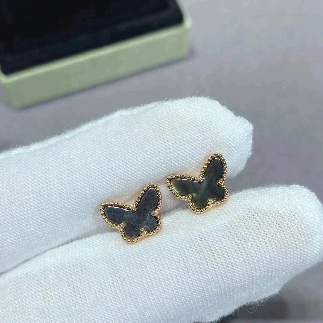 [Van Cleef & Arpels]BUTTERFLY DARK MOP  EARRINGS