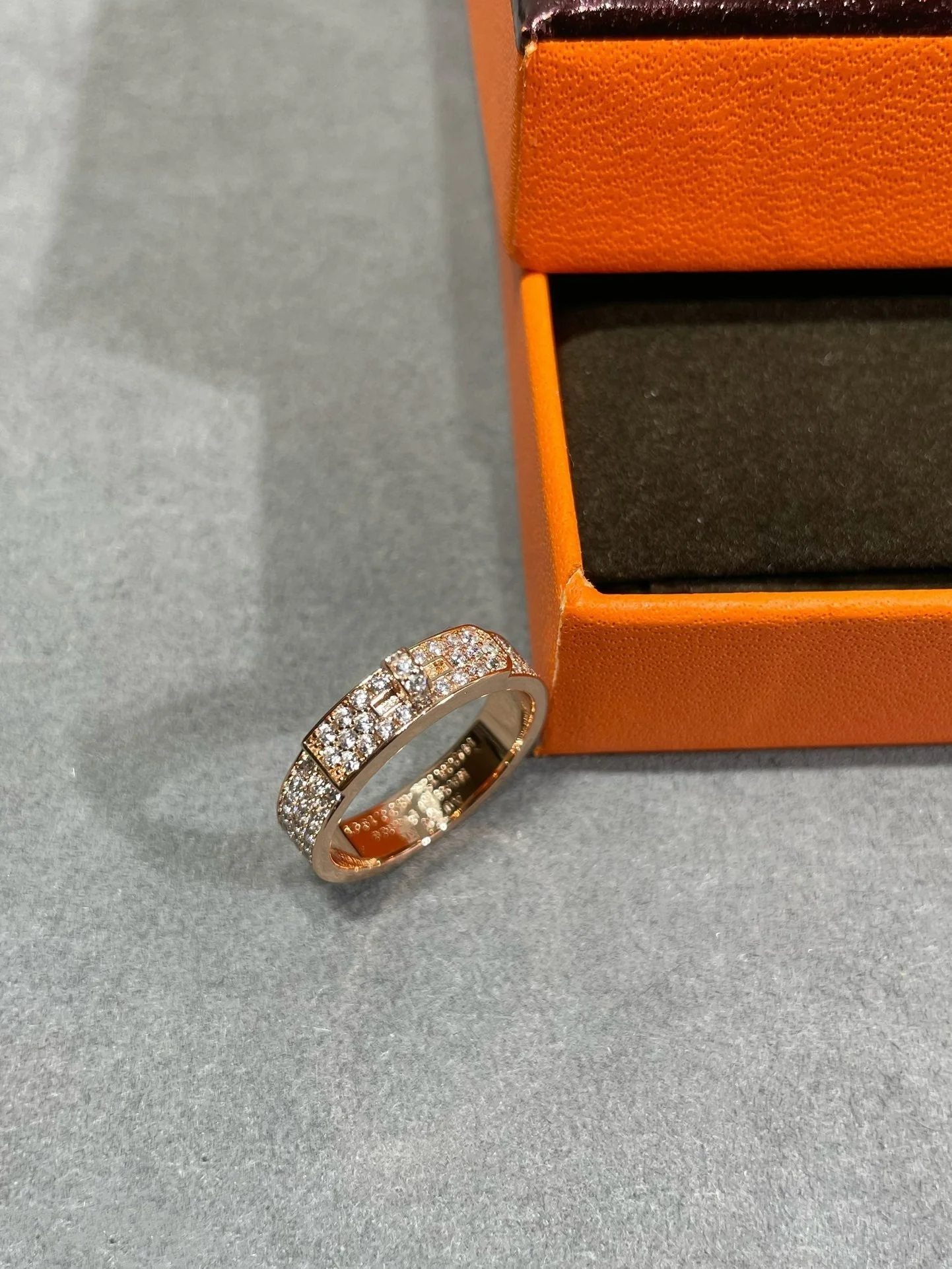 [Hermes]KELLY PINK GOLD DIAMOND RING