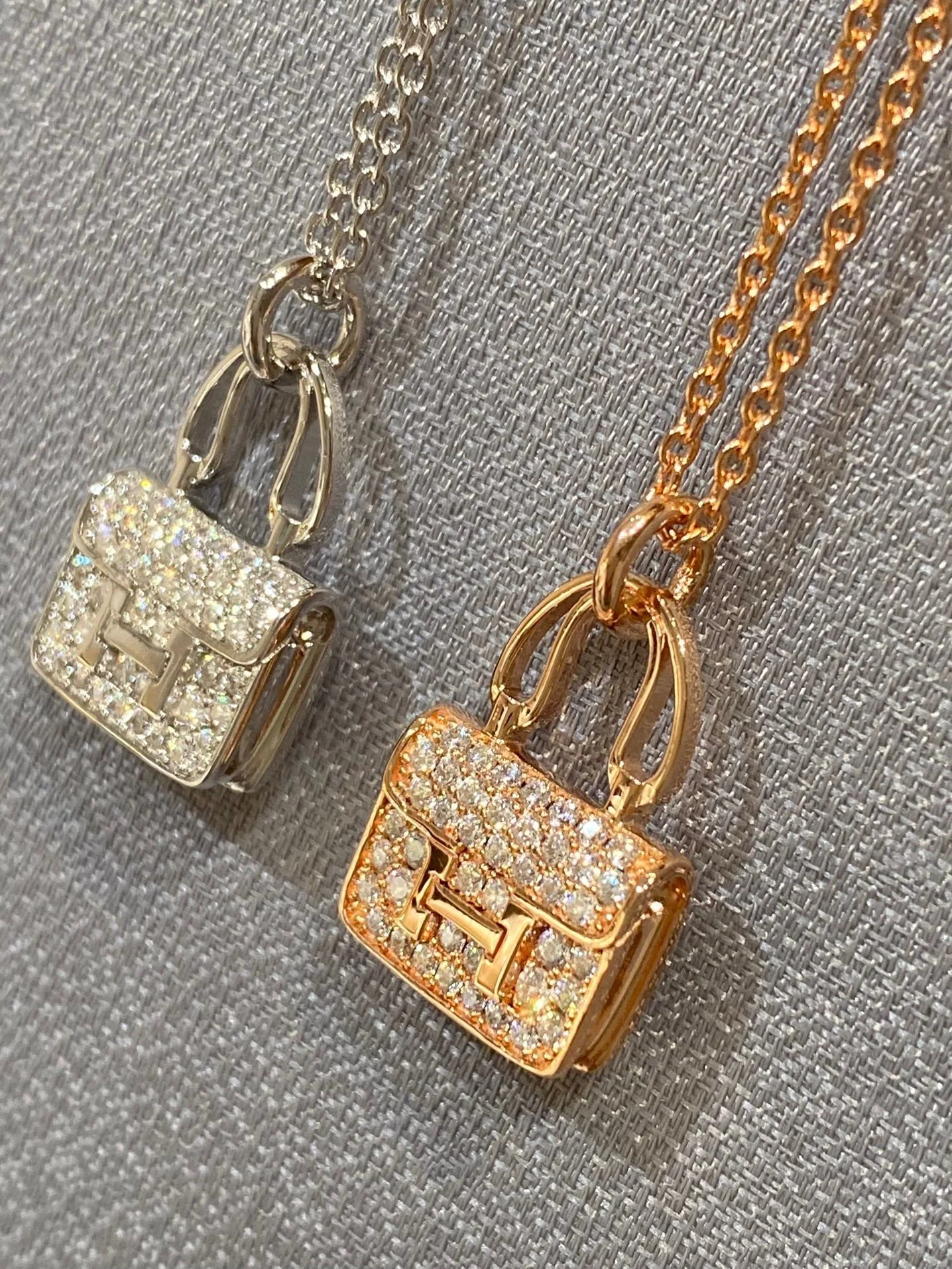 [Hermes]CONSTANCE PEDANT DIAMOND NECKLACE