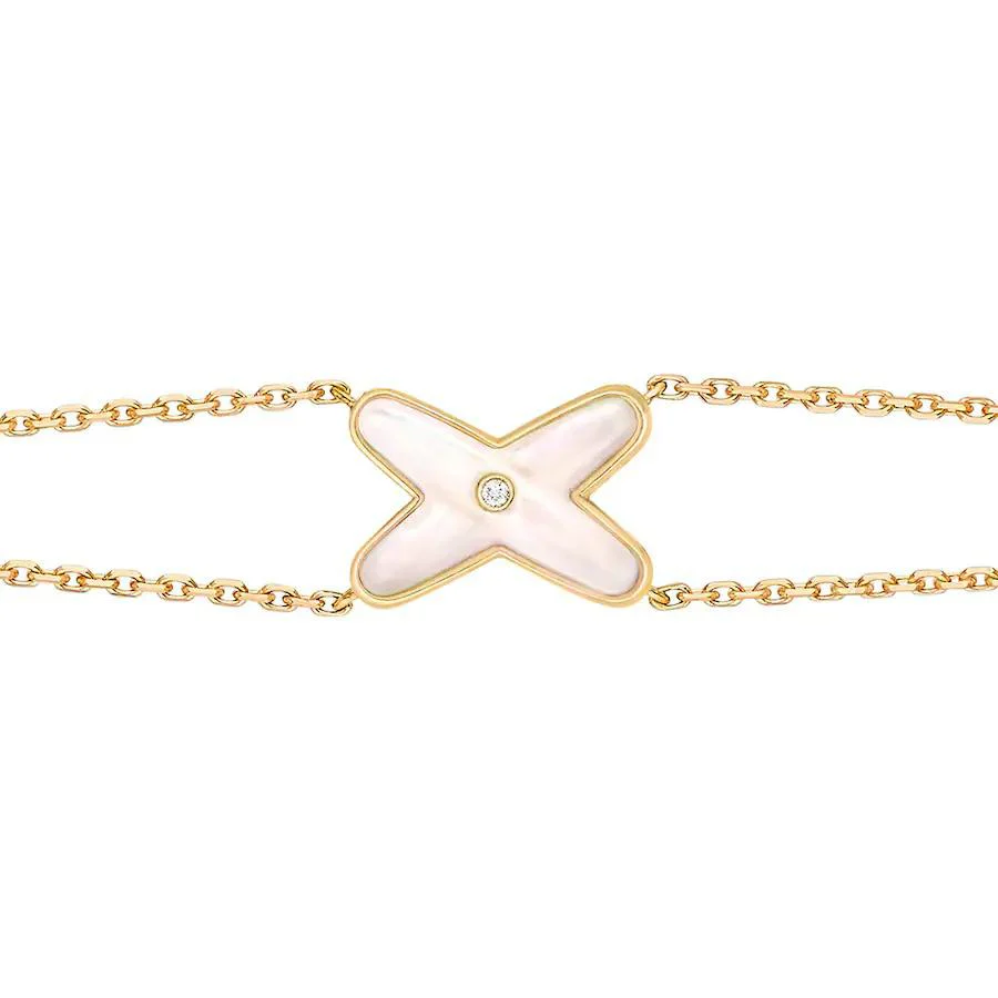 [Chaumet]JEUX BRACELET WHITE MOP GOLD 1 DIAMOND