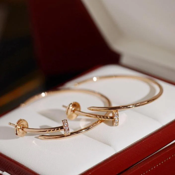 [Cartier]JUSTE EARRINGS DIAMONDS 1.8MM